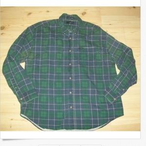 Ivy Crew Classics Shirt Sz XXL Green Blue Plaid